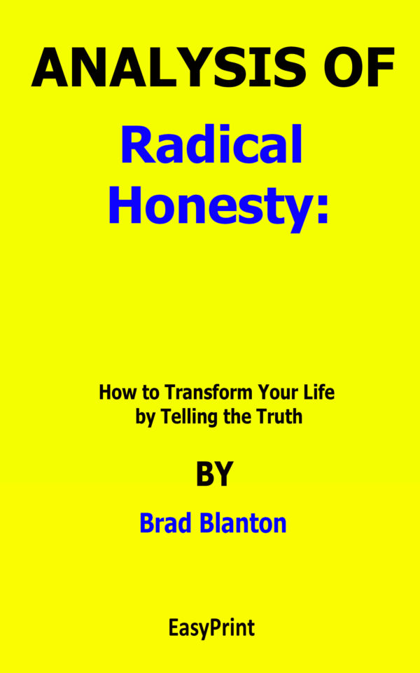 radical honesty brad blanton