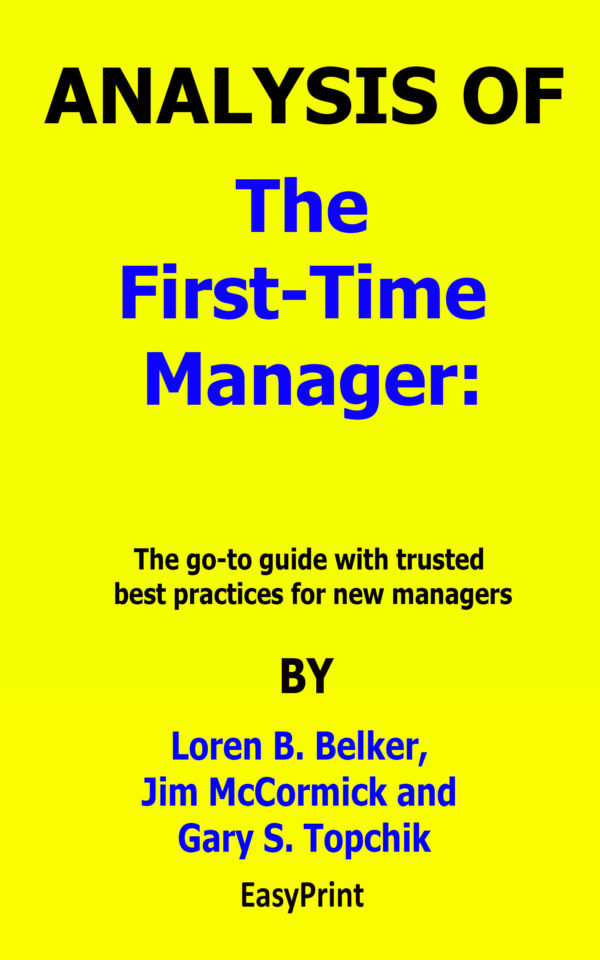 the first-time manager by jim mccormick