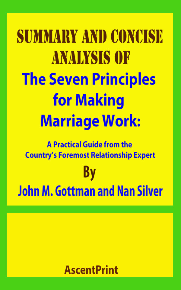 the 7 principles for making marriage work