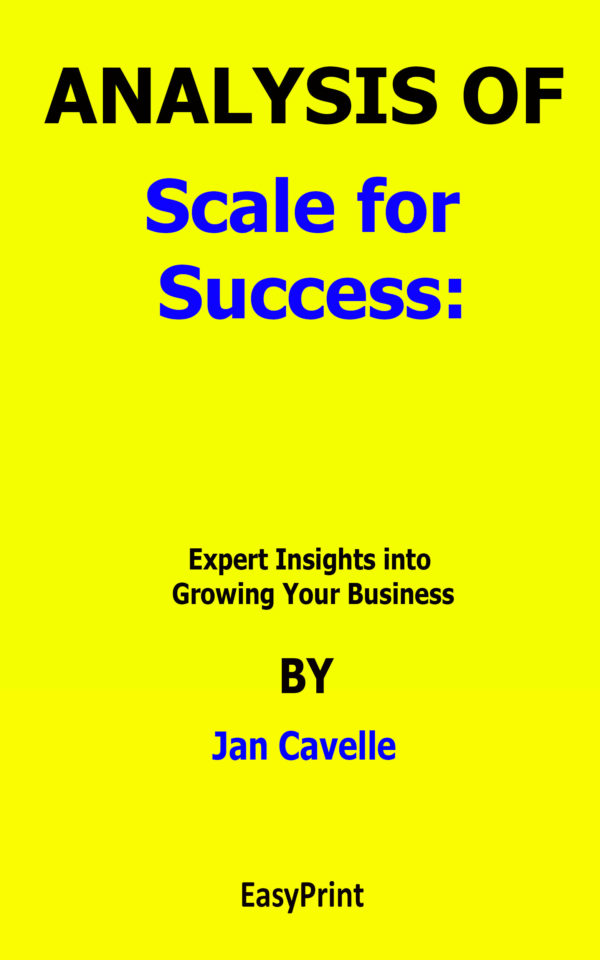 Scale for Success Jan Cavelle