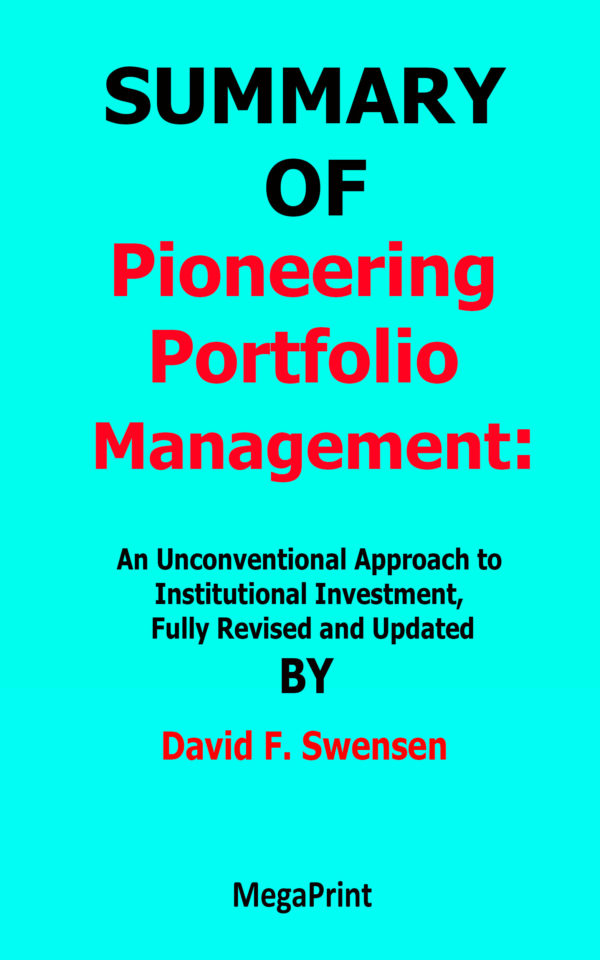 pioneering portfolio management by david swenson