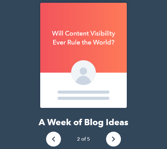 Hubspot for content visibility